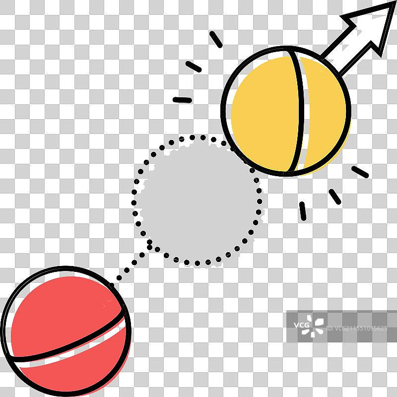 彩色的槌球游戏图标图片素材