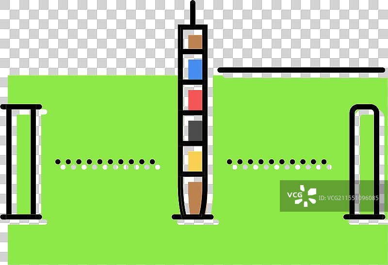 槌球套装游戏彩色图标图片素材
