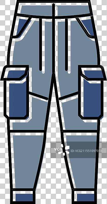 工装裤 街头服饰 服装 时尚 颜色 图标图片素材