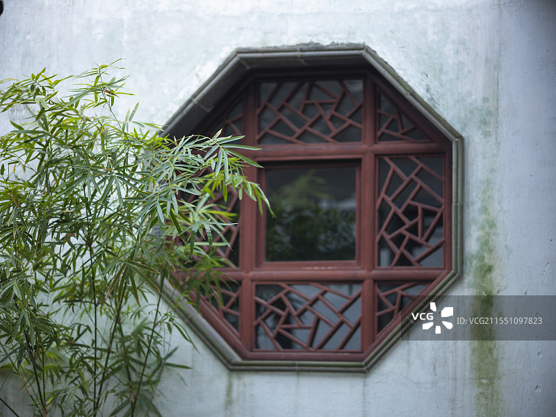 苏州园林花窗图片素材