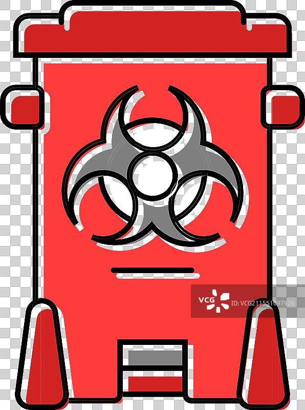 危险废物分类彩色图标图片素材