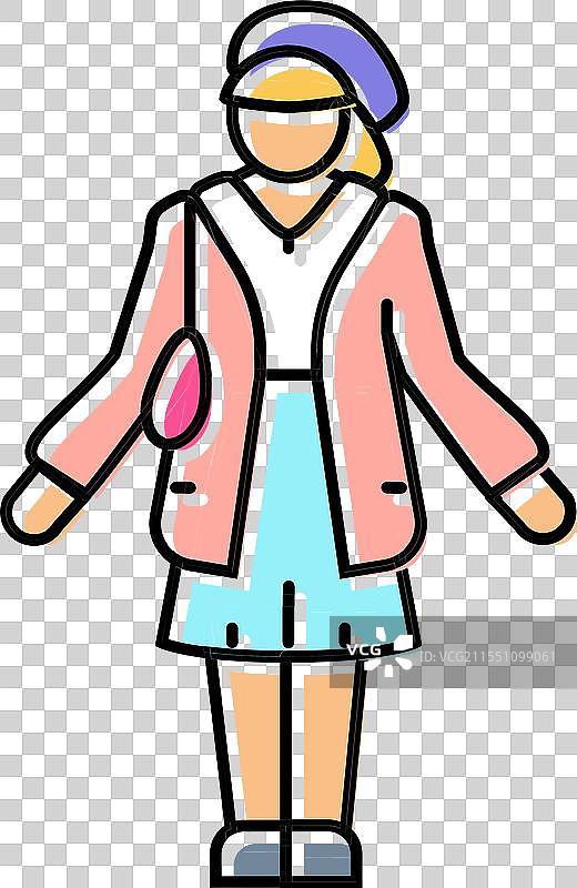 可爱时尚色彩图标图片素材