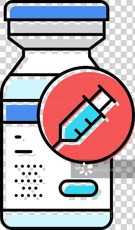 镇静剂 药物 药房 彩色图标图片素材