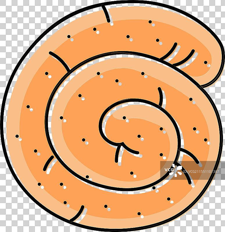 德国香肠肉色图标图片素材