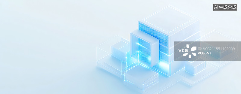 【AI数字艺术】数字空间背景图片素材