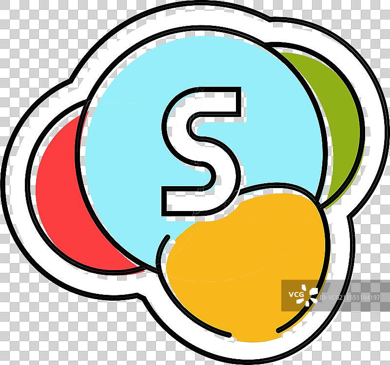 无亚硫酸盐过敏原的食品颜色图标图片素材