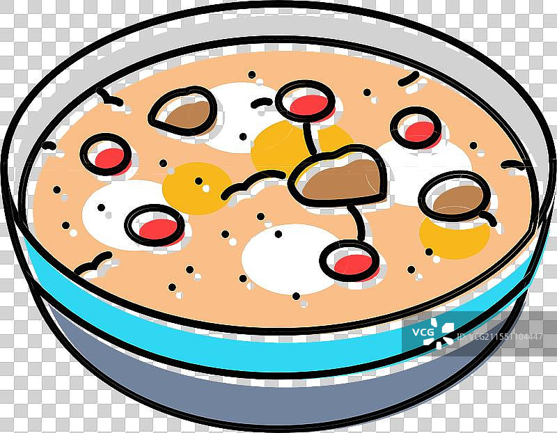 腊八节 中国节日 彩色图标图片素材