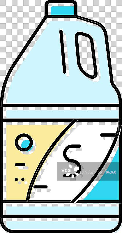 溶剂干洗彩色图标图片素材