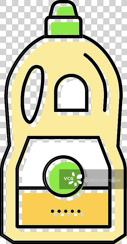 干洗布料护理彩色图标图片素材