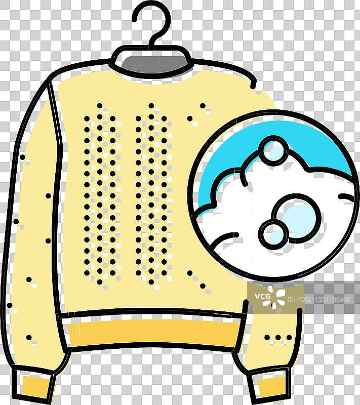 羊毛清洗干洗洗衣颜色图标图片素材