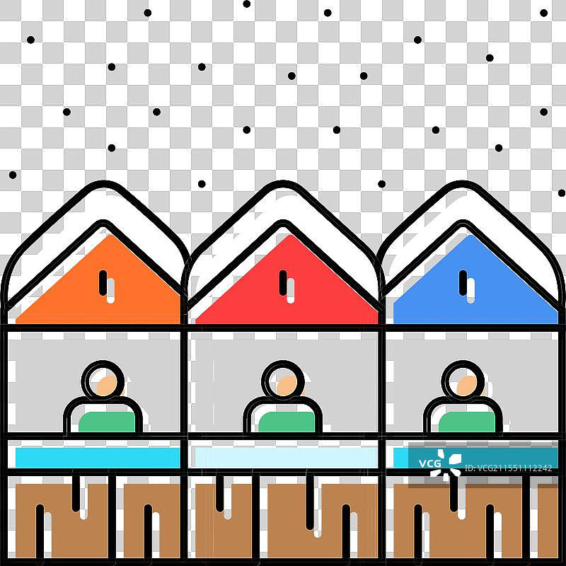 冬季市场 冬季色彩图标图片素材