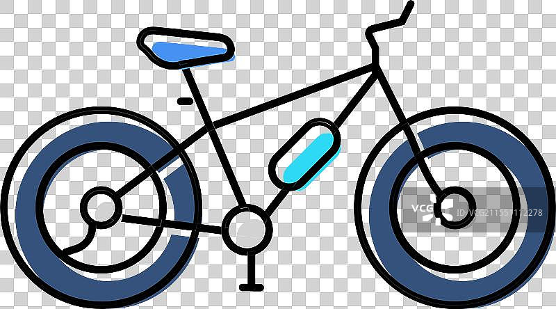 冬季观鲸彩色图标图片素材