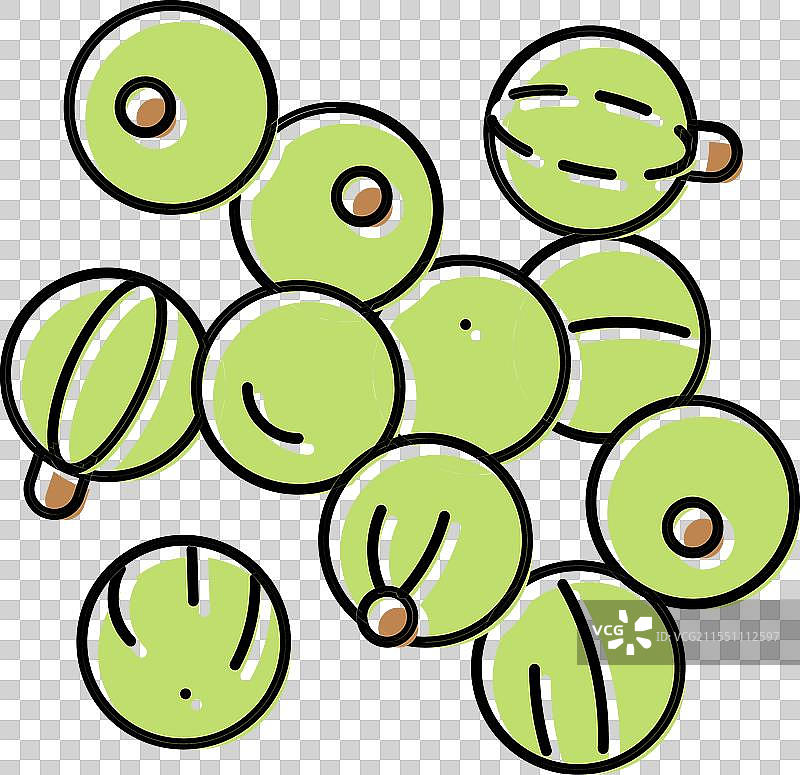 阿姆拉草药彩色图标图片素材