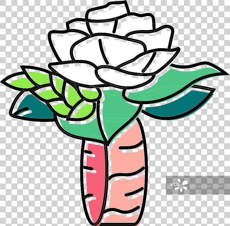 手腕花束花朵颜色图标图片素材