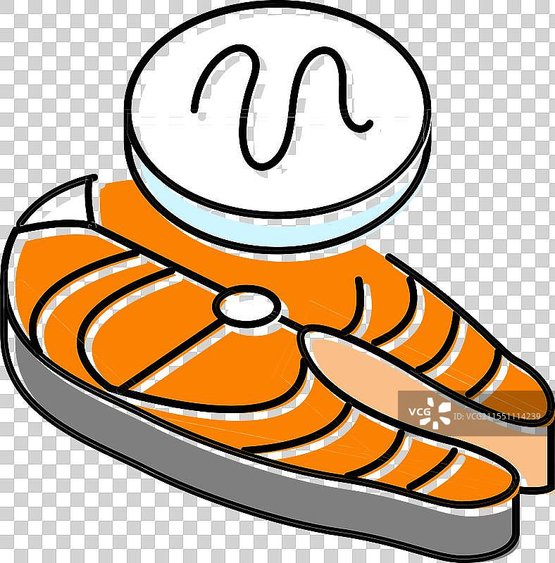 蠕虫鱼寄生虫彩色图标图片素材