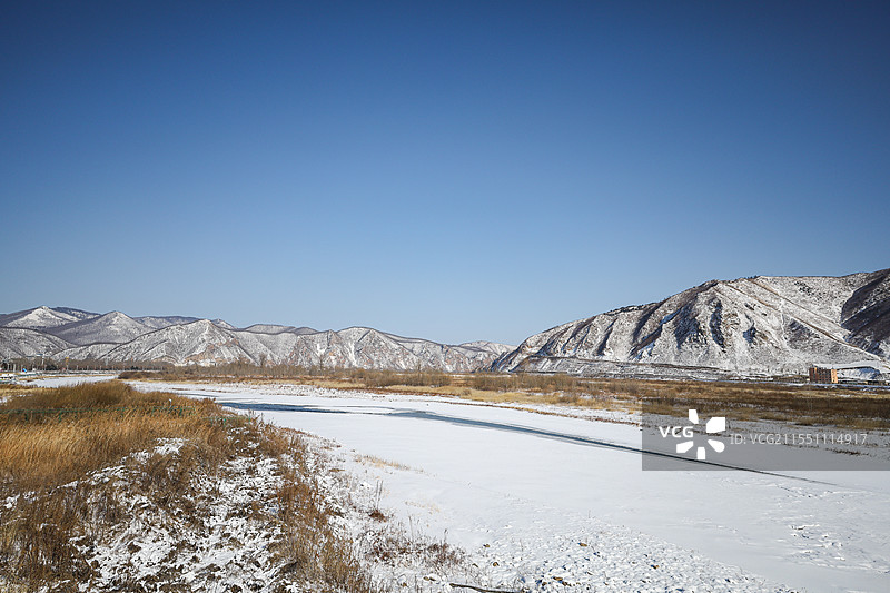 延边图们中朝边界图片素材