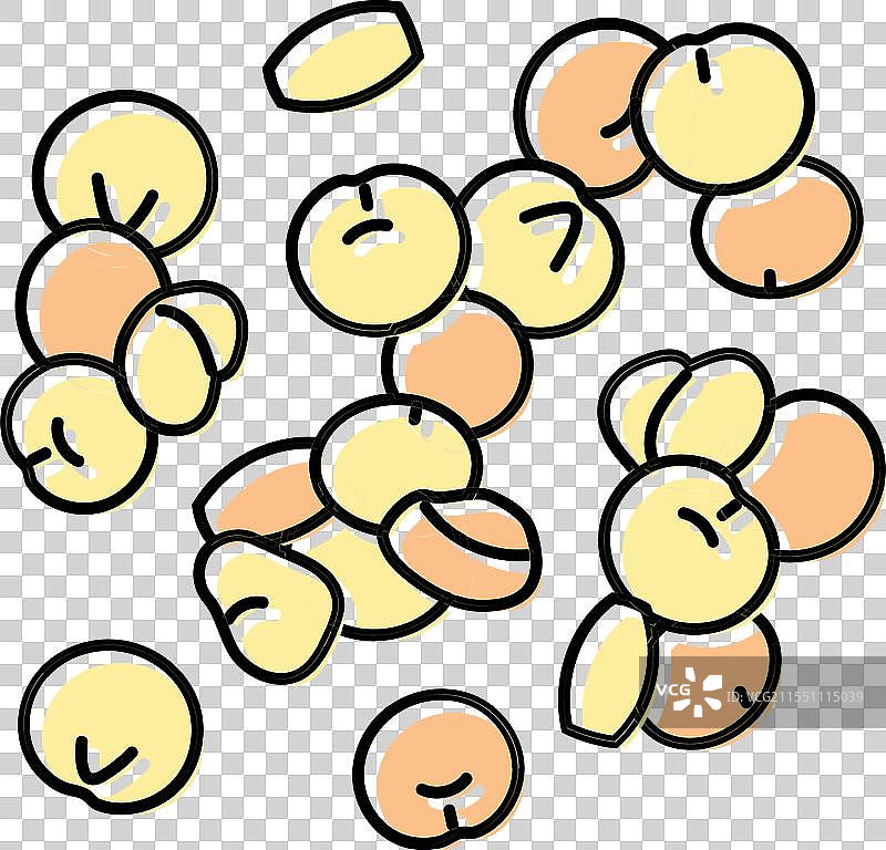 藜麦素食食品彩色图标图片素材