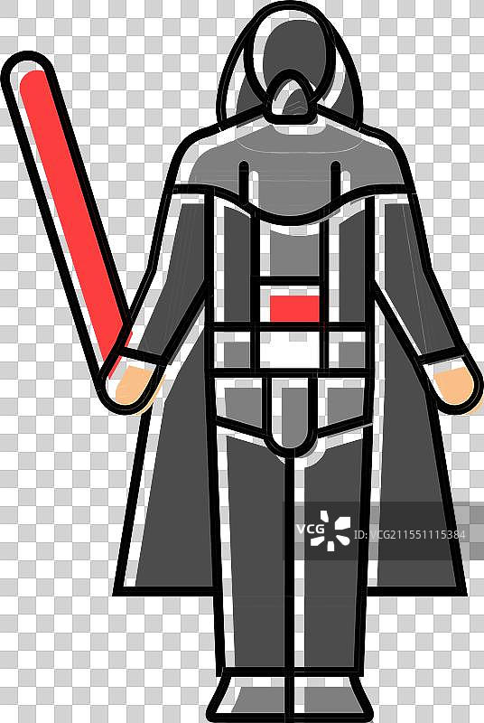 男性电影角色扮演彩色图标图片素材