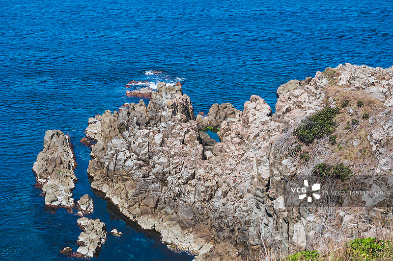 日本福井县名胜东寻坊海岸风光图片素材