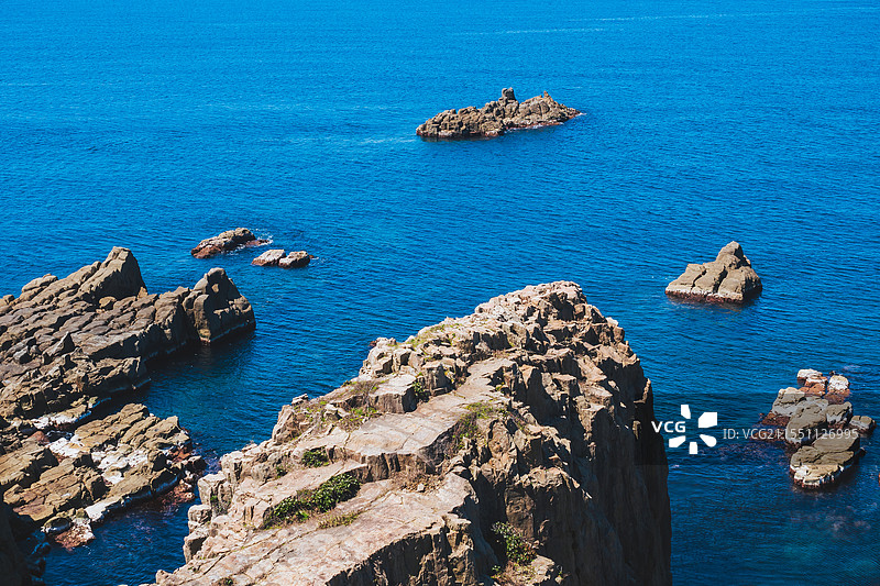 日本福井县名胜东寻坊海岸风光图片素材