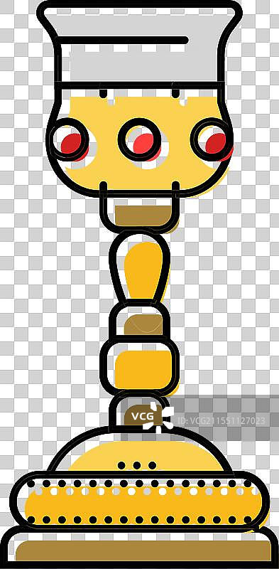 拜占庭风格的彩色壁画图标图片素材