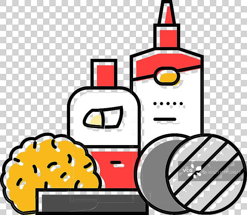 干燥的麂皮汽车护理颜色图标图片素材