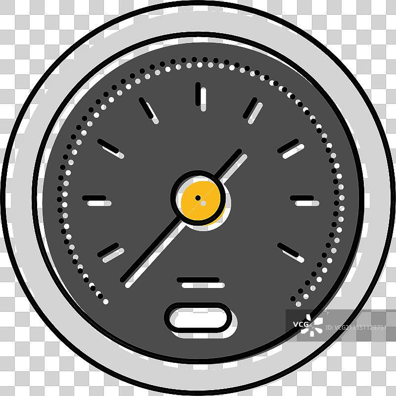 汽车维修工具撬棒 彩色图标图片素材