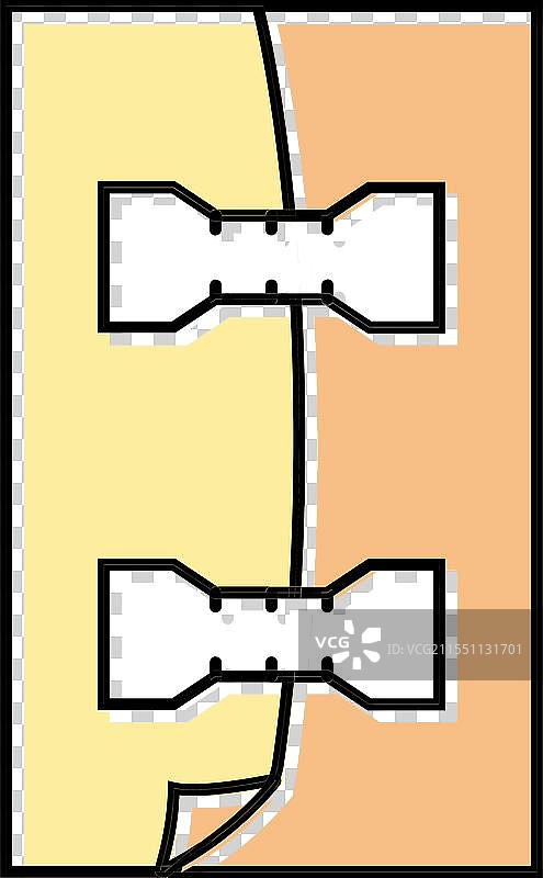 骨固定板骨折伤害彩色图标图片素材