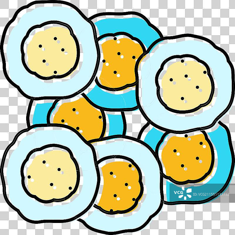 细胞基因工程彩色图标图片素材