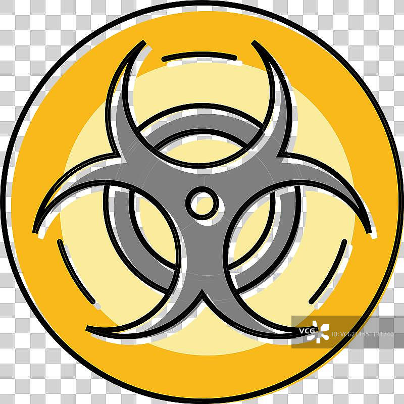 生物危害基因工程彩色图标图片素材