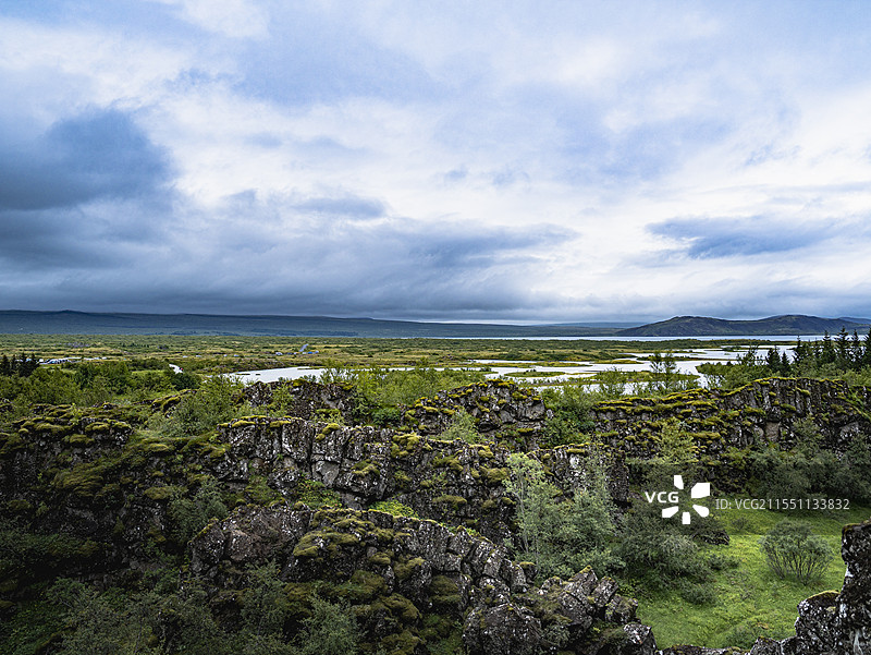 冰岛辛格韦德利国家公园自然风光图片素材