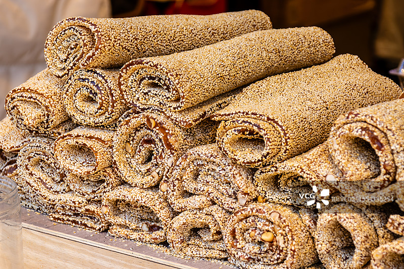 传统食品-牛皮糖（南浔古镇）图片素材