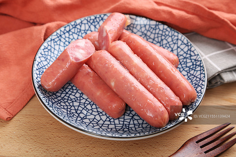 一盘猪肉肠图片素材
