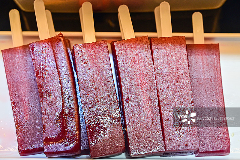 中国传统民间美食糕点山楂糕金糕净糕图片素材