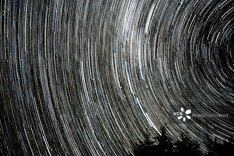 新西兰星轨图片素材