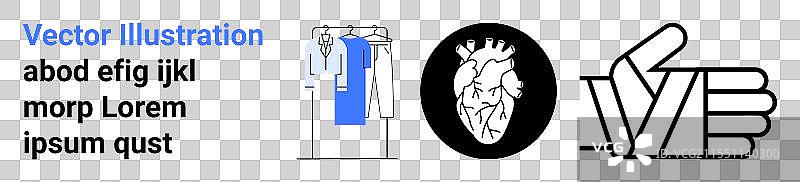 服装架的详细解剖素描图片素材