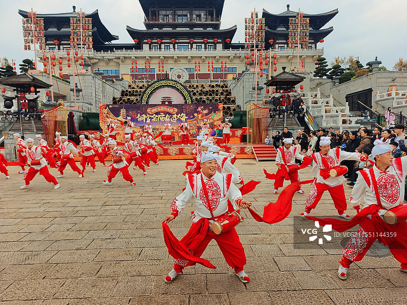 安塞腰鼓表演图片素材