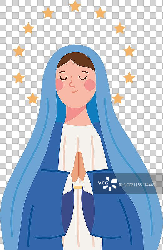 奇迹般的圣母玛利亚图片素材