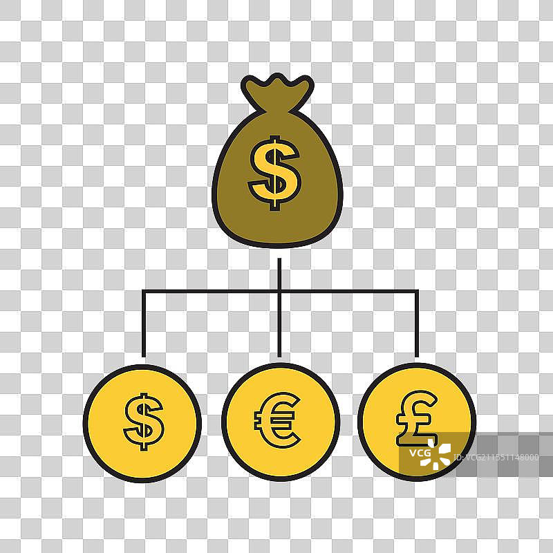 资金多元化收入图片素材