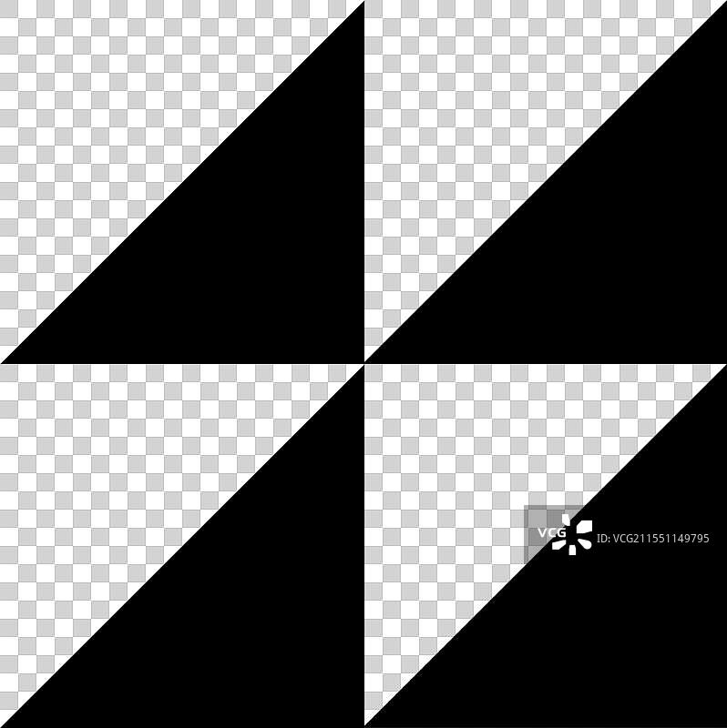 黑色三角形图案几何形状图片素材