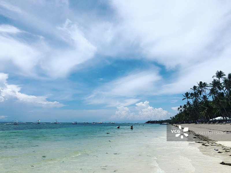 白沙滩与海边图片素材