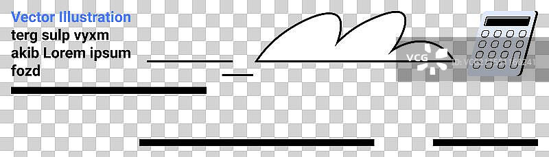 抽象商业概念与计算器图片素材