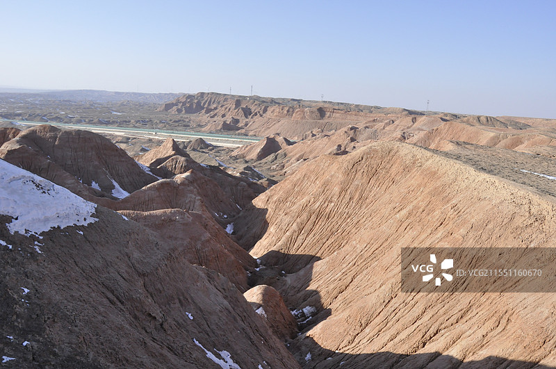 甘肃张掖平山湖彩龙岭丹霞图片素材