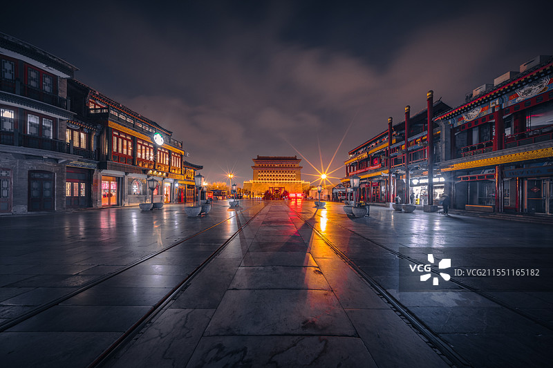 前门楼子前门大街图片素材