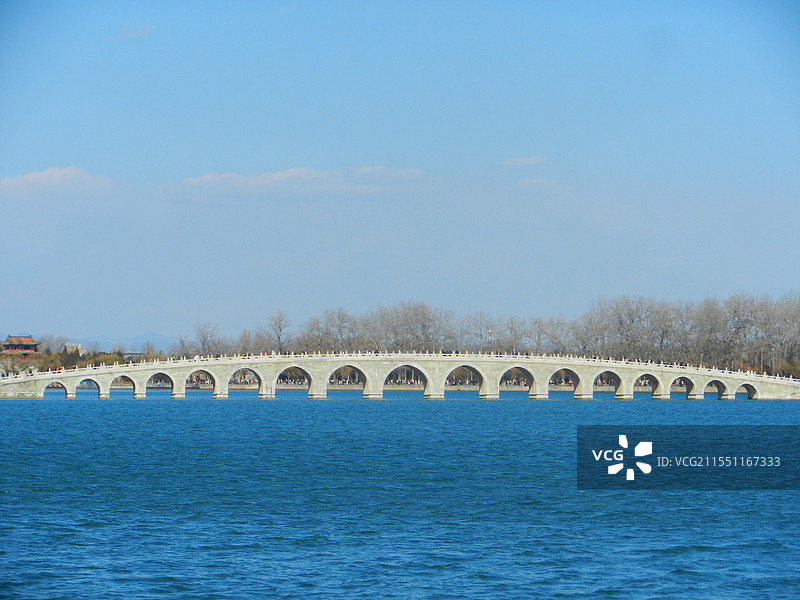 颐和园十七孔桥图片素材