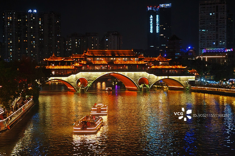 成都合江亭 府河图片素材