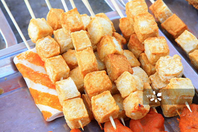 油炸豆腐块图片素材