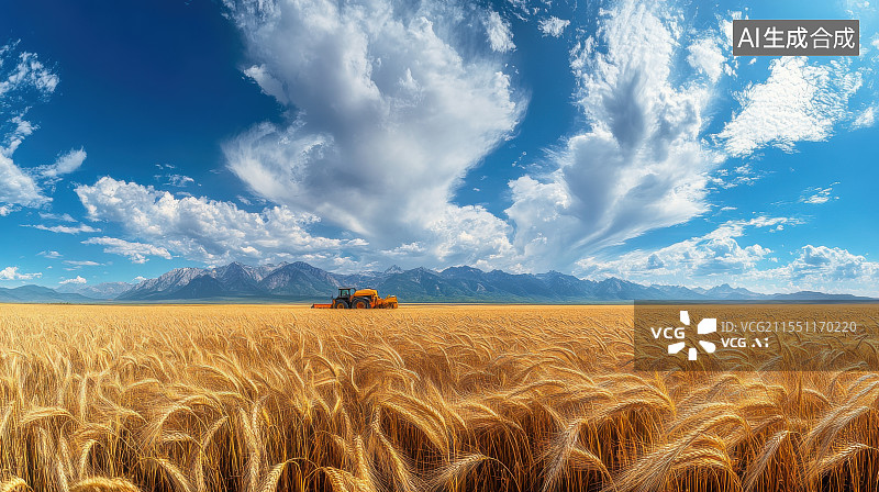 【AI数字艺术】农业农村科技耕地现代农业机械乡村振兴图片素材
