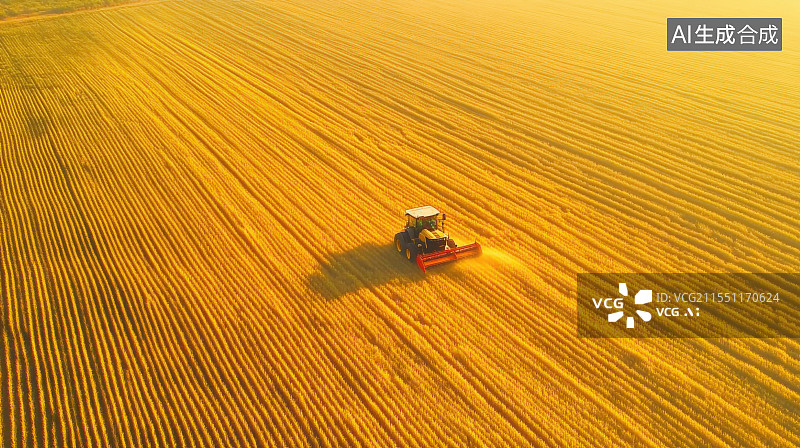 【AI数字艺术】农业农村科技耕地现代农业机械乡村振兴图片素材