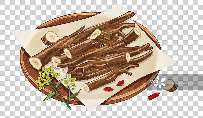 中国传统文化中医养生中草药药材医疗用品之柴胡图片素材